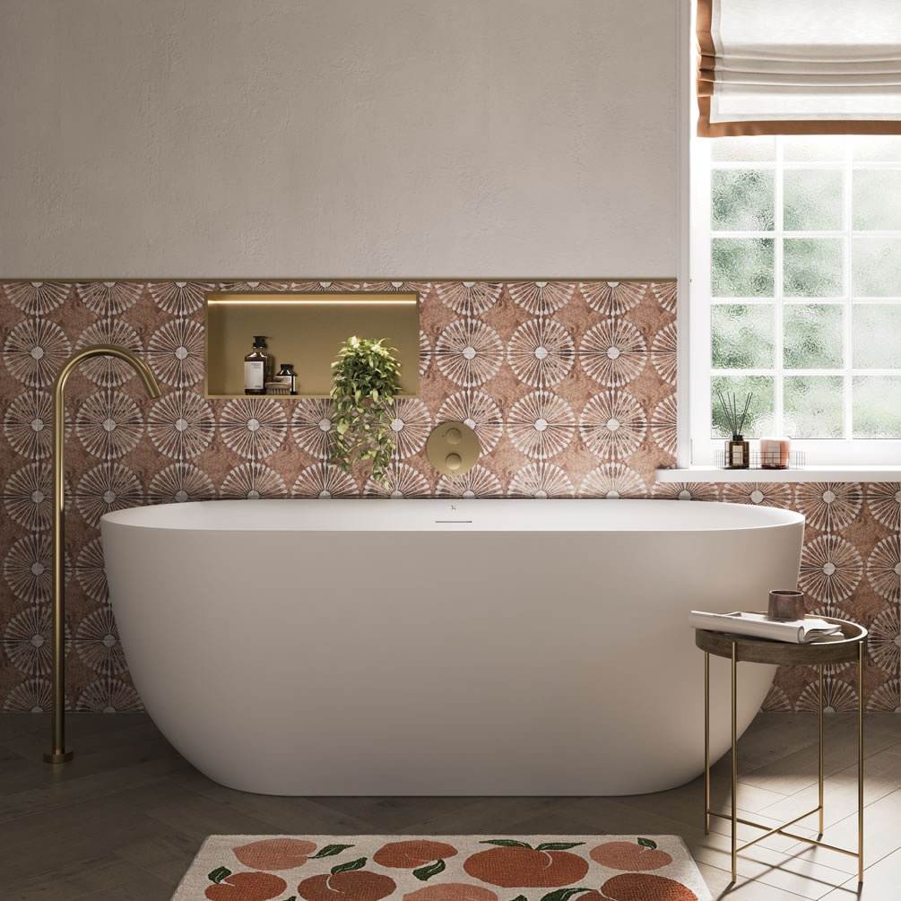 Crosswater Cerus Petite Matt White 1500mm Freestanding Bath